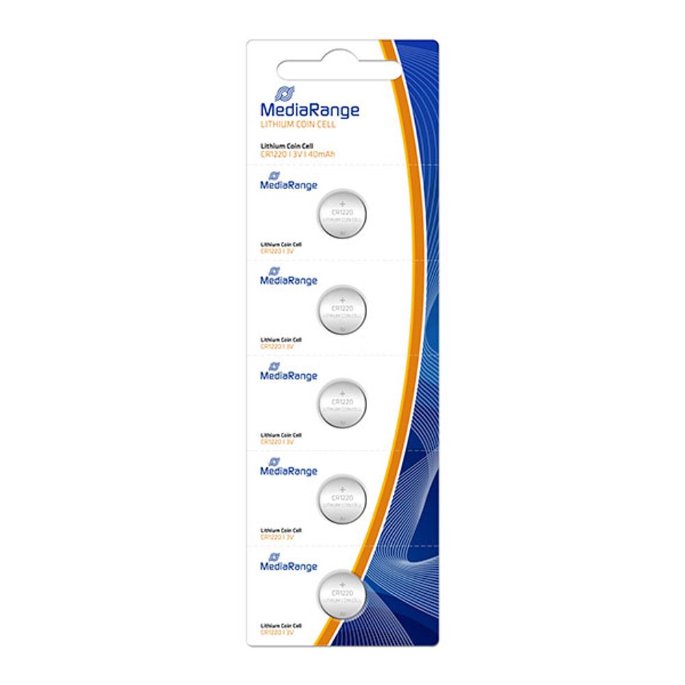 MediaRange CR1220/3V Litijeve baterije COIN 5kom , MRBAT134 slika 1