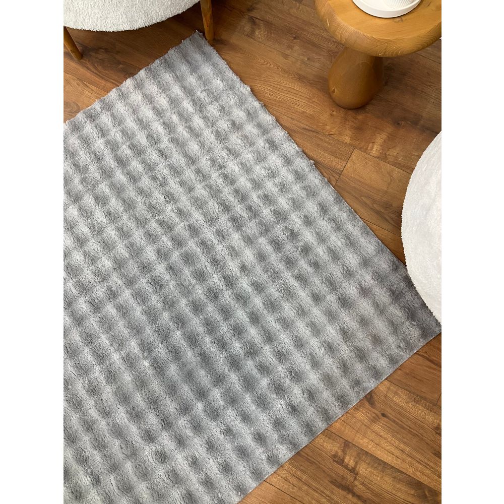 Tepih Puffy Bubble Duz , boja siva (200 x 290 cm)  - izložbeni artikl (oštećenja ambalaža) slika 4
