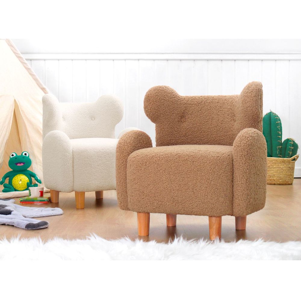 Juano Teddy - Smeđi Dječiji Wing Chair slika 6