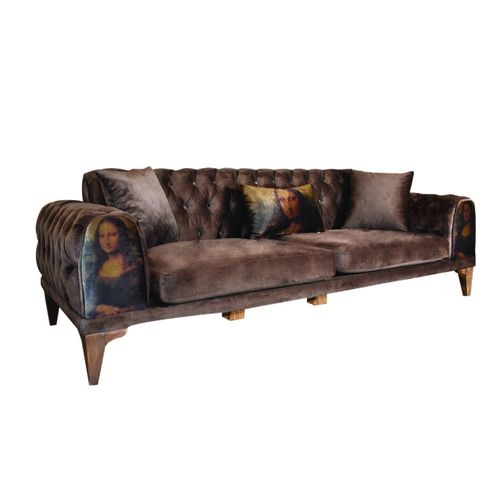 Anchiano Brown 3-Seat Sofa slika 3