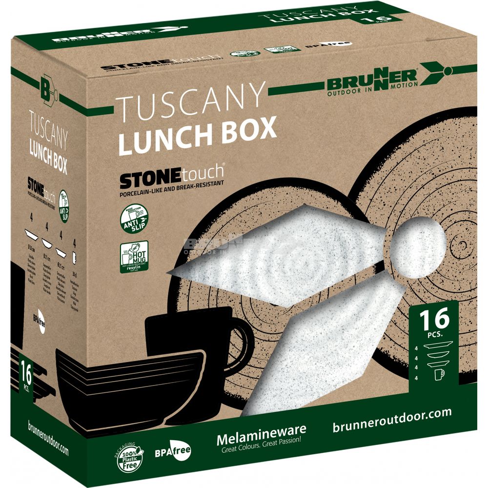 Brunner Melaminski set posuđa Tuscany 16kom slika 10