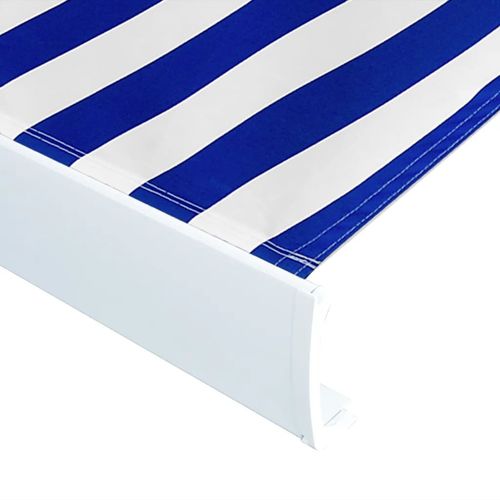 Motorizirana kazetna tenda 300 x 250 cm plavo-bijela slika 9