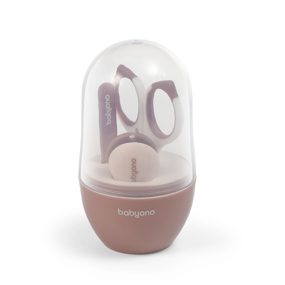 BabyOno Set za manikuru u kutijici, smeđi slika 2