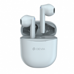 Bezicne slusalice Devia Joy A10 TWS wireless earphone bele