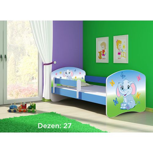 Deciji krevet ACMA II 160x80 + dusek 6 cm BLUE27 slika 1