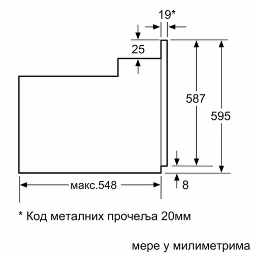 Bosch HBF154YS0 Ugradna multifunkcionalna rerna - Oštećena ambalaža/otpakovan slika 8