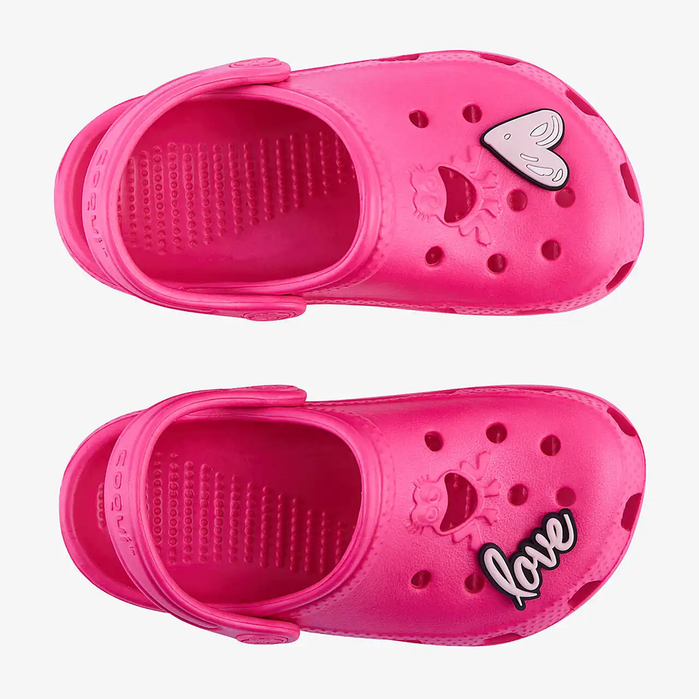 Coqui Dječije klompe Frog sa ukrasnim dodacima, Pink - 30/31 slika 3