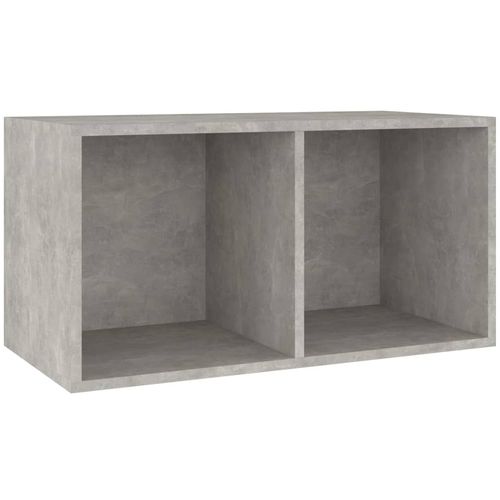 Kutija za pohranu vinilnih ploča boja betona 71x34x36 cm drvena slika 27
