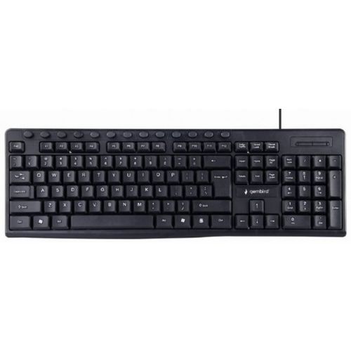 KB-UM-107 ** Gembird Multimedijalna tastatura US layout black USB (436) A slika 1