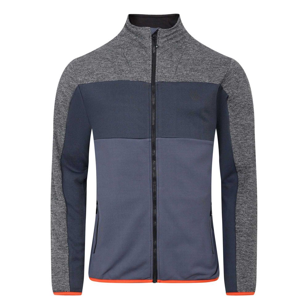 Dare2B Muški duks na kopčanje Venture Fleece, Charcoal Grey/Black Marl slika 1