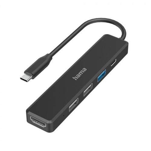 Hama USB-C HUB, 5 portova, 3 x USB-A, USB-C, HDMI slika 1