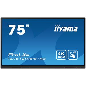 Iiyama PROLITE TE7512MIS-B1AG 75" Interaktivni  4K UHD LCD dodirni ekran sa integrisanim softverom za beleške