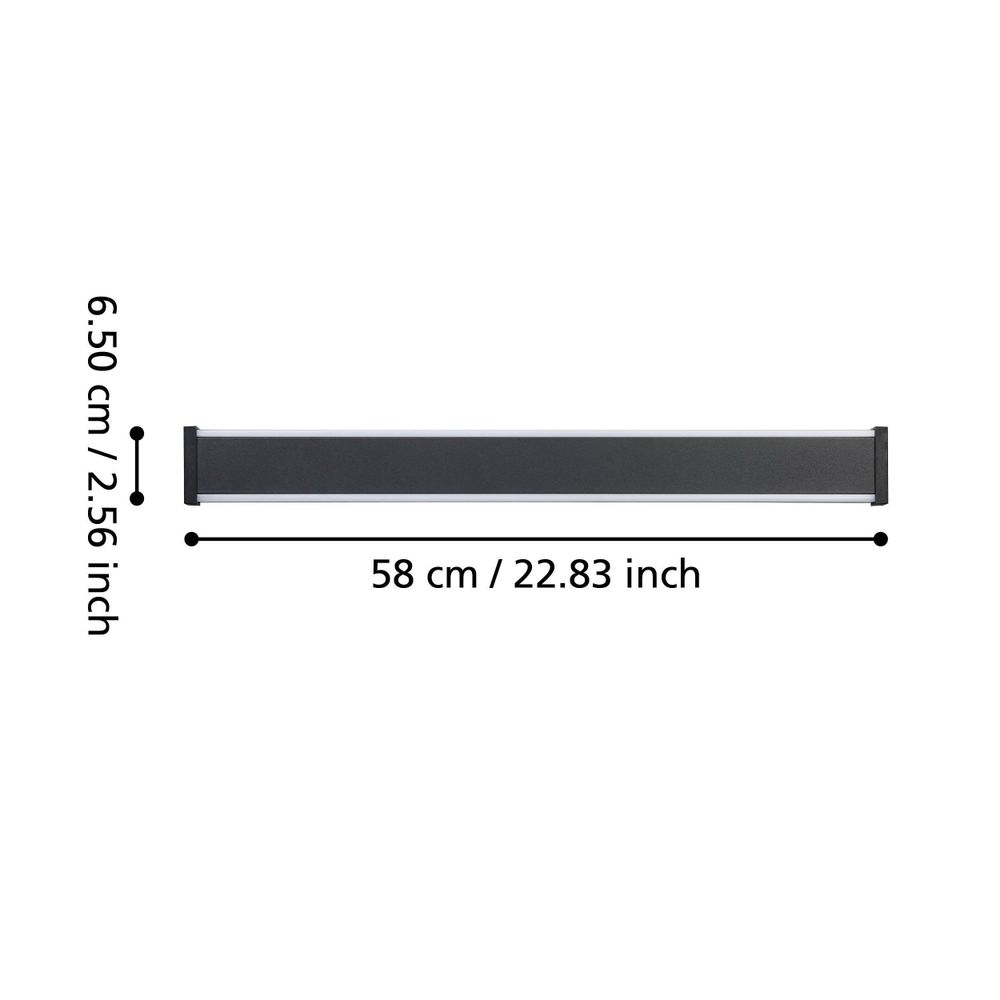 NEVIANO Zidna Rasvjeta - LED L-580 Crna/Bijela slika 5