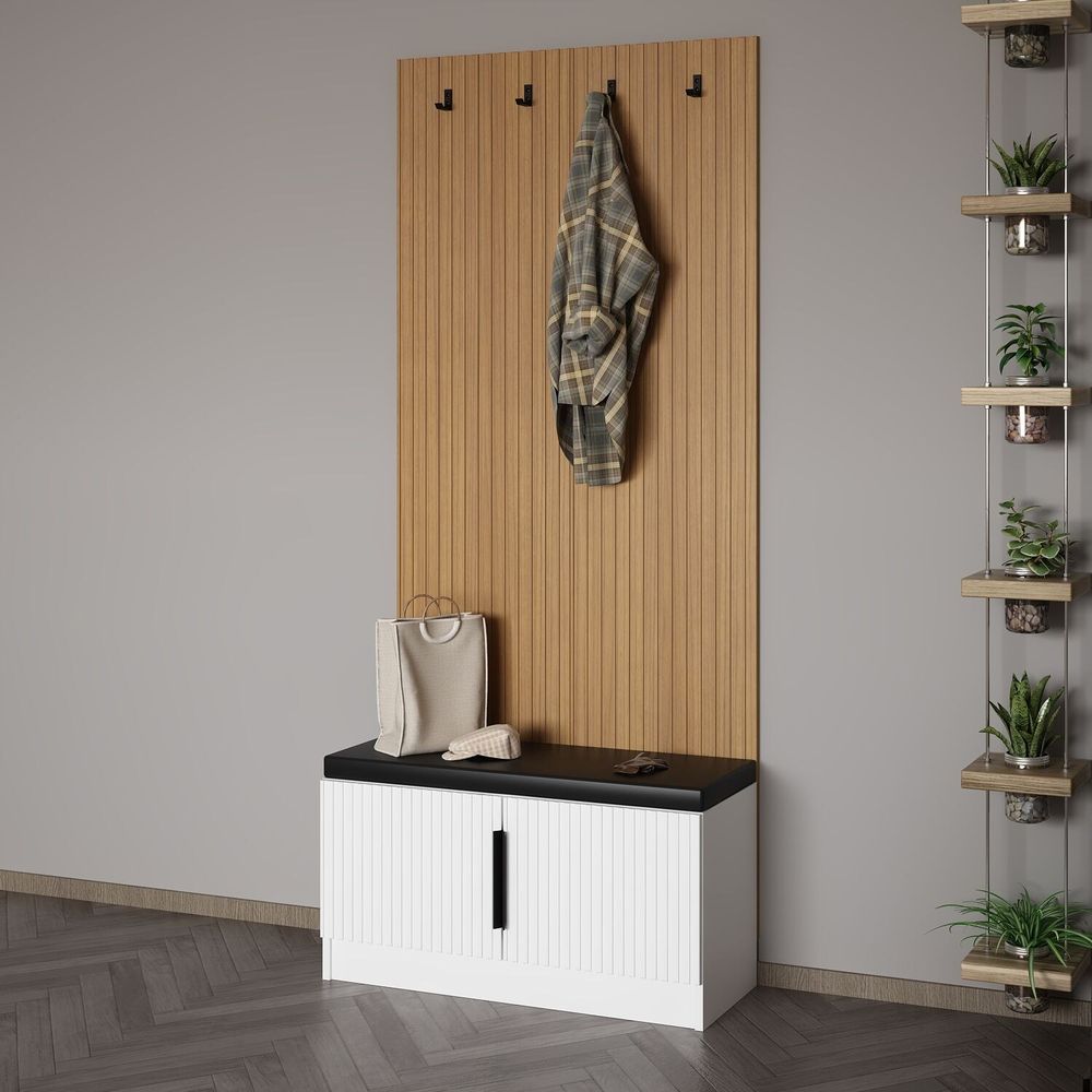 Hall stand Noah - 8323, bijela boja slika 3