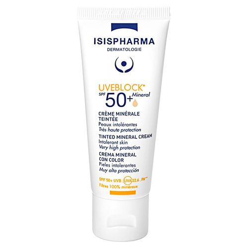 Uveblock spf 50+ krema 40ml mineral slika 1