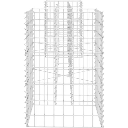 Gabionska sadilica u H-obliku od čelične žice 260 x 40 x 60 cm slika 4