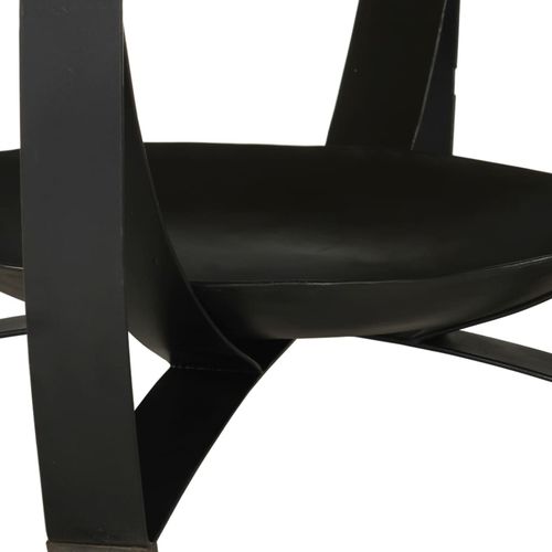 Stolić za kavu Ø 68 x 43 cm od masivnog drva manga i željeza slika 5