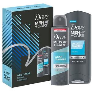 Dove Poklon paket za muškarce Clean Comfort shower gel 250 ml + dezodorans 150 ml