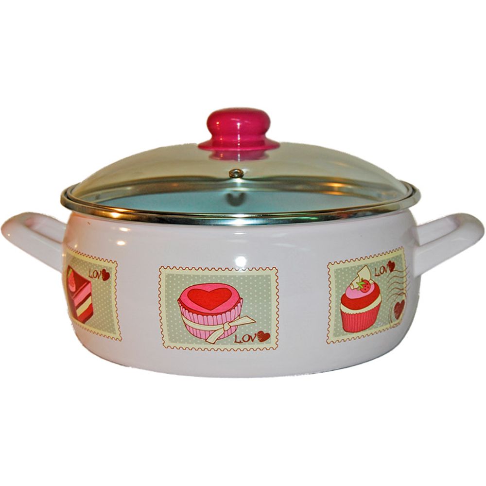 Metalac Šerpa Mafini plitka sa staklenim poklopcem 24 cm / 5.3 l slika 1
