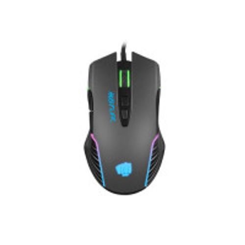 Natec NFU-1698 FURY HUSTLER, Gaming Optical Mouse 500-6400 DPI, RGB LED, 7 Buttons, USB, Black, Cable 1,6 m slika 1