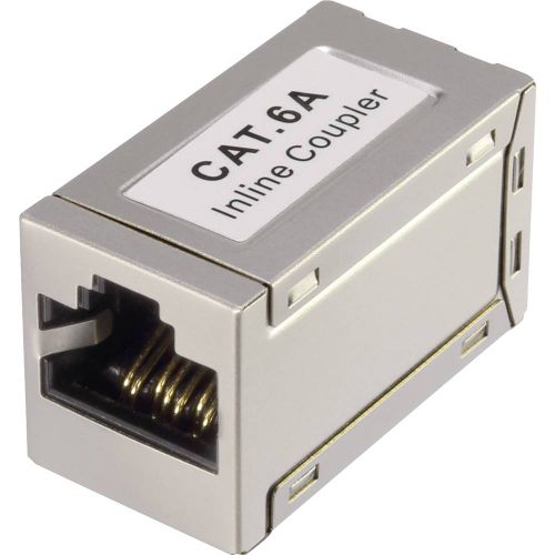 Renkforce RJ45 mreža adapter cat 6a [1x RJ45-utičnica - 1x RJ45-utičnica]  bijela slika 1