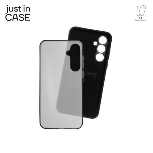 2u1 Extra case MIX paket maski za telefon Samsung Galaxy A35 CRNI slika 2