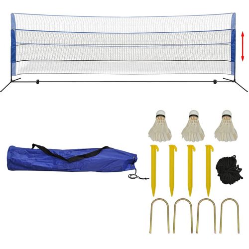 Set za Badminton s Mrežom i Lopticama 500x155 cm slika 28
