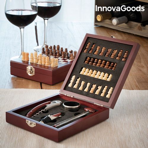 InnovaGoods set za vino i šah 2/1 15x5x17cm slika 2