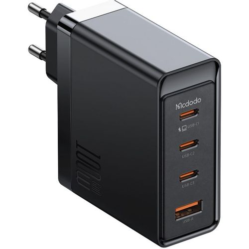 MCDODO CH-5141 SET 100W ZIDNI Punjač USB-C x3 + USB-A + KABL 100W TIP-C, 2m slika 11