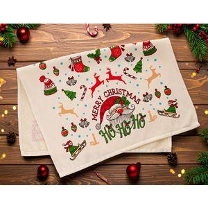 Kitchen towel set (2 pieces) Xmas - Wtowel colours: Multicolor