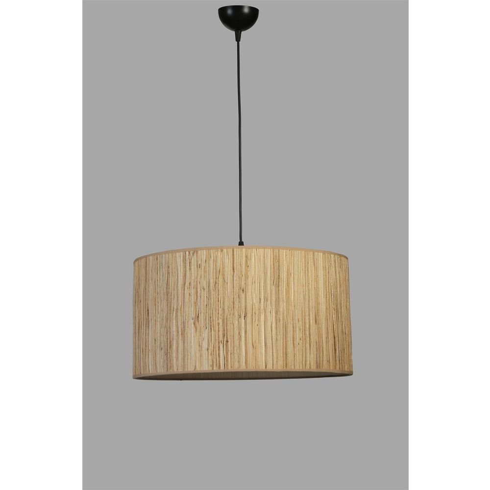 Bambu 010 Abajurlu Tekli Sarkıt Avize Oak Black slika 4