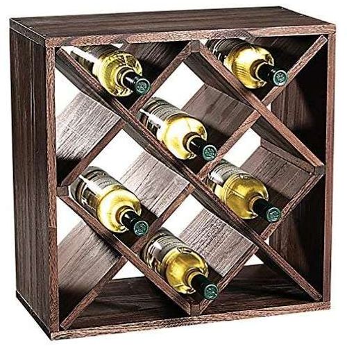 KESPER KSP69244 POLICA ZA VINO BOROVO DRVO 50X50X25CM slika 1