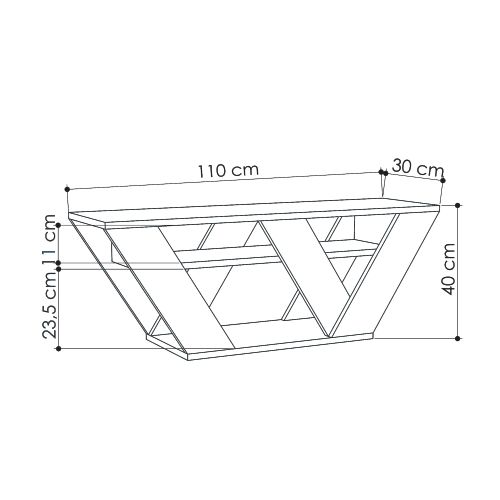 Pipralla - Light Mocha Light Mocha TV Stand slika 3