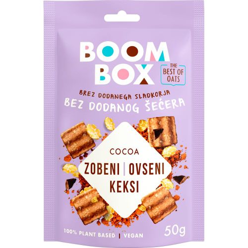 Boom Box Zobeni keksi Kakao 50g slika 1