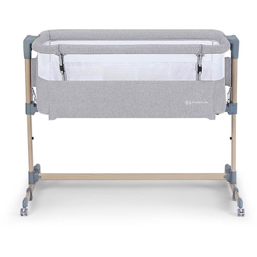 Krevetić Kinderkraft NESTE AIR 2u1 - Light Gray Melange, drvena konstrukcija slika 3