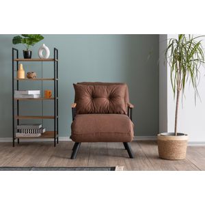 Atelier Del Sofa Sando Single - Jednosed Light Brown Sofa-Bed