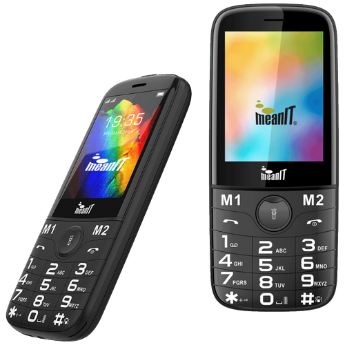 MeanIT Telefon mobilni, 2.8" ekran, Dual SIM, Led lampa - SENIOR 20, Crni slika 4