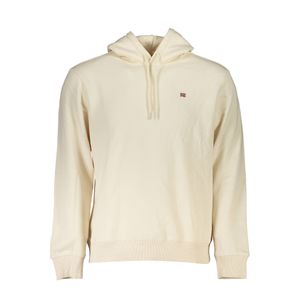 NAPAPIJRI MEN'S WHITE ZIPPED SWEATSHIRT