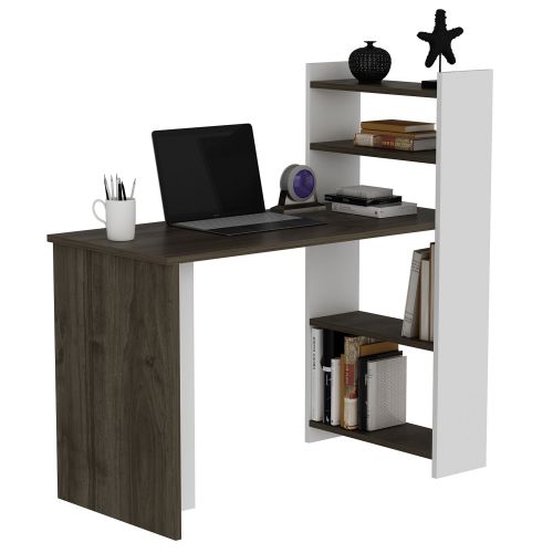 Woody Fashion Studijski stol, Enna - Walnut, White slika 3