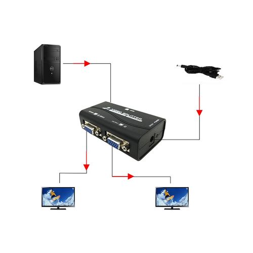 VGA spliter 1/2 2 porta V-SP112 aktivni slika 1