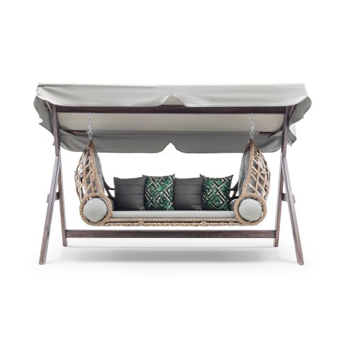 Saltanat - Grey Grey Garden Triple Swing Chair slika 3