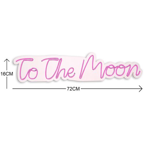 To the Moon - Pink Pink Decorative Plastic Led Lighting slika 6