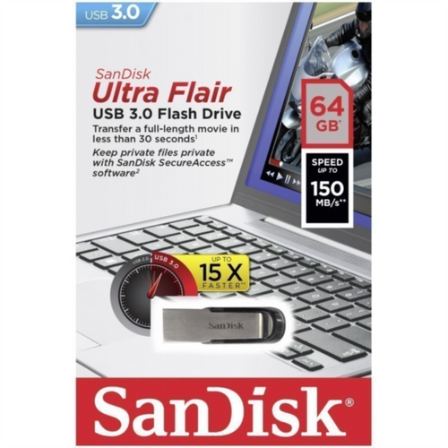 Sandisk Ultra Flair 64GB USB 3.0 memorijski stick slika 2