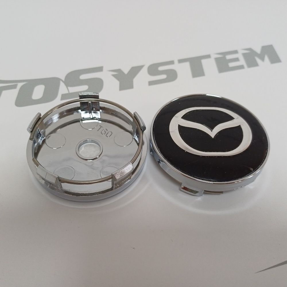 Čep za aluminijsku felugu Asy Mazda 60/57mm crni slika 1