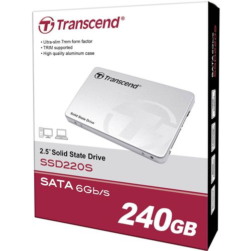 Transcend TS240GSSD220S 2.5" 240GB SSD, SATA III, TLC, 220S Series, 6.8mm slika 5