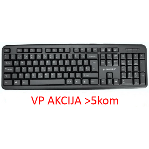 KB-U-103-YU ** Gembird Standardna tastatura SRB (YU) layout black USB (404) slika 5