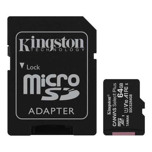 KINGSTON Memorijska kartica A1 MicroSDXC 64GB 100R class 10 SDCS2/64GB + adapter slika 1