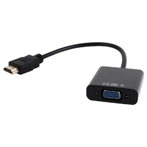 Gembird A-HDMI-VGA-03 VIDEO Adapter HDMI to VGA HD15, M/F + Audio on Cable, Black slika 1