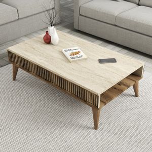 Milan - Walnut, Travertine Walnut
Travertine Coffee Table