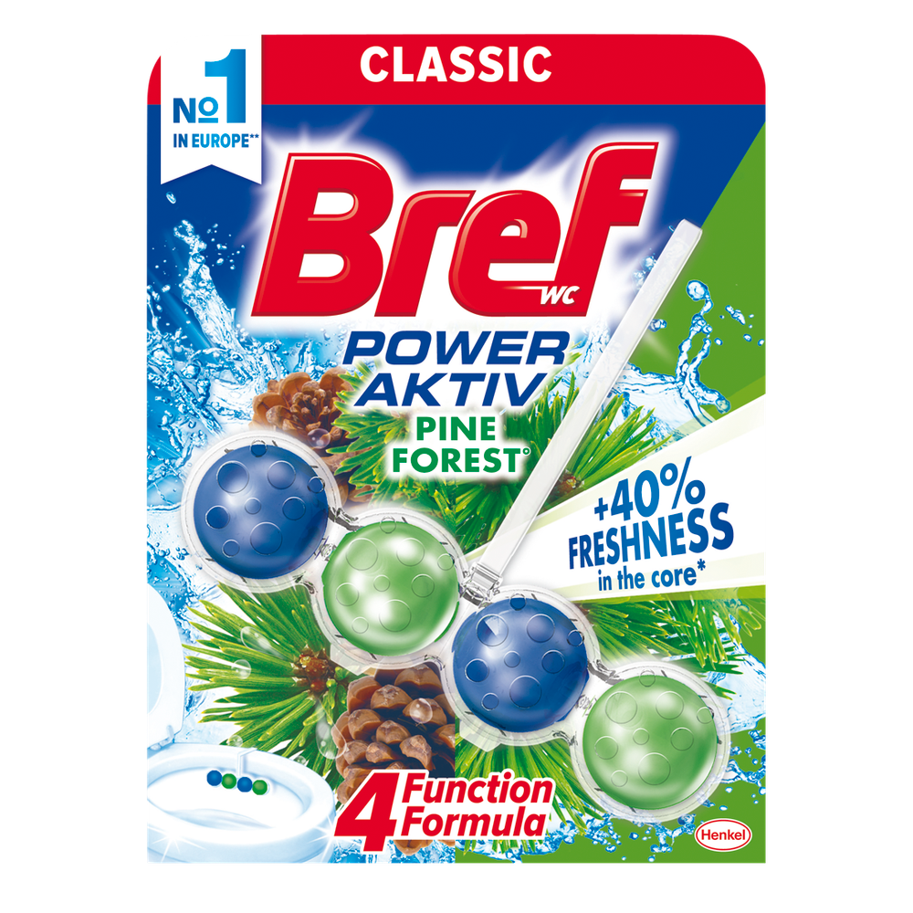 Bref Power Aktiv osvježivač WC šolje Pine 50g slika 1